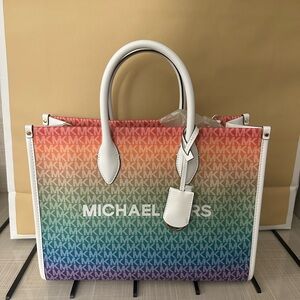 Michael Kors Large Rainbow Tote Bag